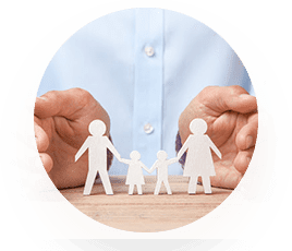 Family Life CTA masked circle